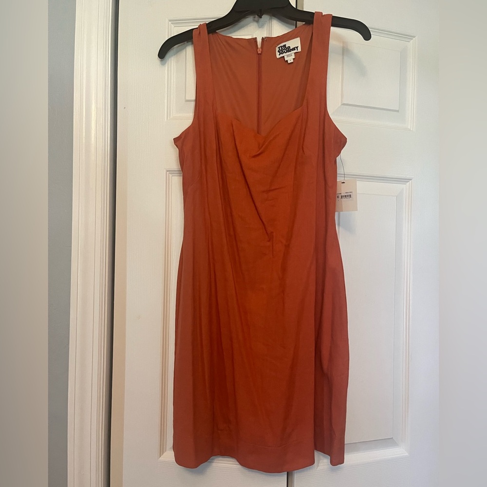 Silence + Noise Bold Orange Mini Dress